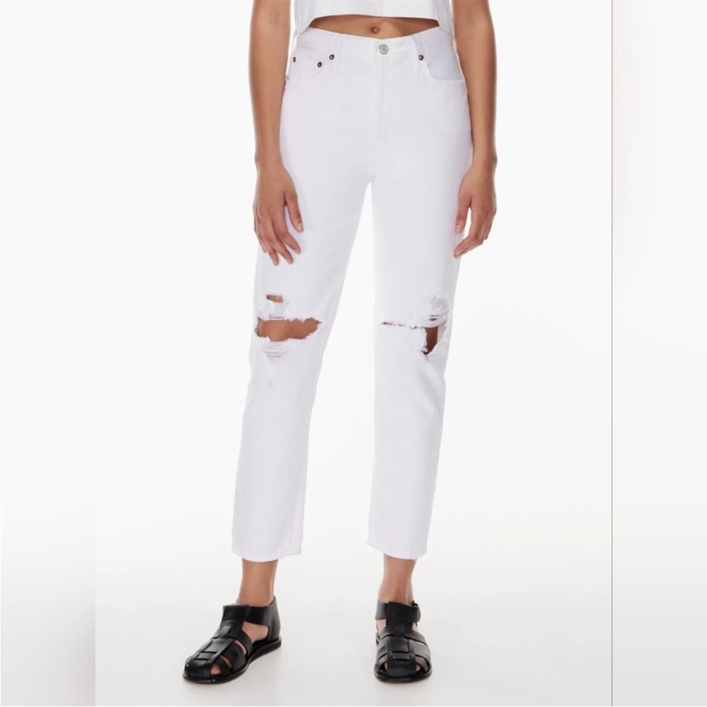 AGOLDE Fen High Rise Relaxed Tapered Jeans Distressed